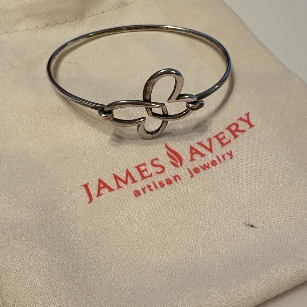 James Avery Silver Butterfly Bangle